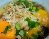 Hình bước làm 1 của món Trứng chiên tép khô hải sản