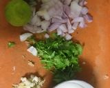 A picture of step 1 of Lemon corn Coriander soup.