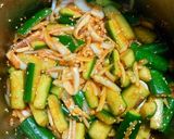 韓式涼拌小黃瓜透抽的食譜步驟3照片