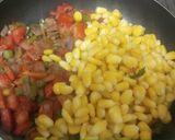 A picture of step 2 of Mexican Corn Toast.