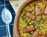 Foto del paso 8 de la receta: Arroz al horno con longanizas y caldo de romero