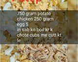 A picture of step 1 of Potato chicken salad.
