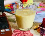 A picture of step 2 of Mango Peach and Mint Shake.