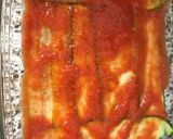 Foto del paso 2 de la receta: Lasaña de pasta y calabacín con chorizo criollo y habitas baby
