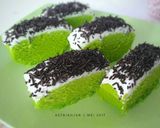 Foto langkah ke 6 dari resep Brownies Kukus Pandan Ny.Liem.