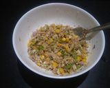 A picture of step 2 of Corn paneer suji kachori.