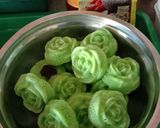 Gambar langkah 3 resipi Apam pandan.