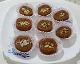 A picture of step 8 of Kunafa Mabrouma with Mixed Nuts.