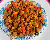 A picture of step 6 of Protein rich Soya chunks Chana daal Masala.