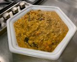 Une image de l'étape 25 de Dahl au curry jaune, légumes, cajous et gingembre au lait de coco.