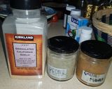 A picture of step 1 of Chicken sandwich spread.