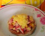 A picture of step 2 of ::Mini Hawaiian Pizza (Whole Wheat Bread)::.