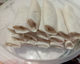 Gambar langkah 6 resipi Popia Carbonara last minit.