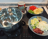 Foto del paso 1 de la receta: Guisado de verduras con jamón 🍲