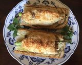 A picture of step 3 of California Farm Blue Cheese, Ham and Asparagus Stuffed Chicken Breast.