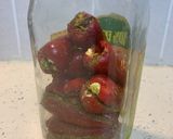A picture of step 10 of Stuffed red chilli pickle.
