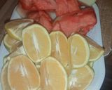 A picture of step 2 of Orange and Watermelon.