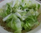 Hình bước làm 1 của món Salad trộn sốt mè rang (ăn chay được)