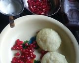 A picture of step 8 of Ice-Cream pomegranate sweet Idli Sandwich.