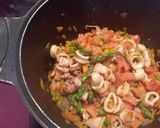Foto del paso 6 de la receta: Lubina con calamares