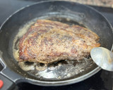 Foto del paso 3 de la receta: Entrecot a baja temperatura con trigueros y patatas (sous vide)🥩 🧈 🥔