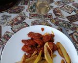 Foto del paso 6 de la receta: Salchichas con Fritada y Patatas Fritas