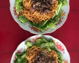Hình bước làm 5 của món Mì trộn bò