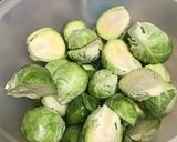 A picture of step 2 of Corn beef and brussels sprouts.