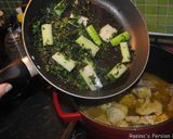 A picture of step 7 of Persian artichoke and celery stew.