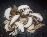 A picture of step 1 of Creamy mushroom soup.