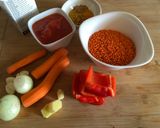 Rotes Linsen-Daal Rezeptschritt 1 Foto