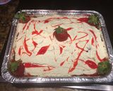 A picture of step 11 of Strawberry Poke Cake😍.