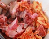 Hình bước làm 1 của món Canh thịt bò kim chi