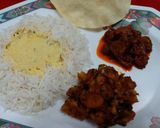 A picture of step 4 of Green Bell Pepper Bhaji.