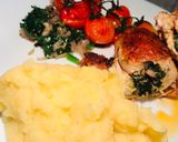 A picture of step 6 of Kale and Walnut Stuffed Chicken.
