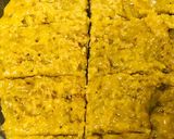 A picture of step 5 of Mysore pak sweet.