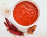 A picture of step 5 of Schezwan Chutney.