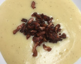 Foto del paso 6 de la receta: Crema de cebolla y patata con bacon frito