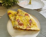 Foto langkah ke 4 dari resep Omelette Rice Paper.