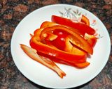 A picture of step 2 of Capsicum Pakoda.