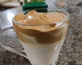 A picture of step 1 of Dolgona coffee.