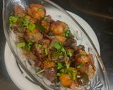 A picture of step 6 of Street style Chilli Upma Bytes - Indo Chinese Fusion.