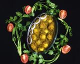 A picture of step 12 of Dhaniya Aloo / Potato in Coriander Gravy.