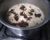 A picture of step 6 of Yukhni pulao.