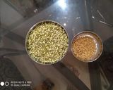 A picture of step 2 of Moong Methi Dal.