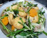รูปขั้นตอนการทำที่ 6 ของ ผัดผักรวมมิตรเต้าหู้หลอด