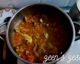 A picture of step 3 of Dahi Chicken.