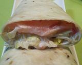 Foto del paso 5 de la receta Wraps de gambas y piña