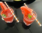 A picture of step 5 of Mix fruits juice with pomegranate.