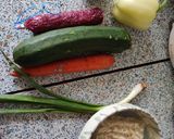 Pas rețetă Noodles cu zucchini și chorizo 2 fotografie